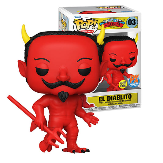 Funko: Games Loteria Diablito Glow POP! Figure #03 - PX Exclusive Pop-O-Loco