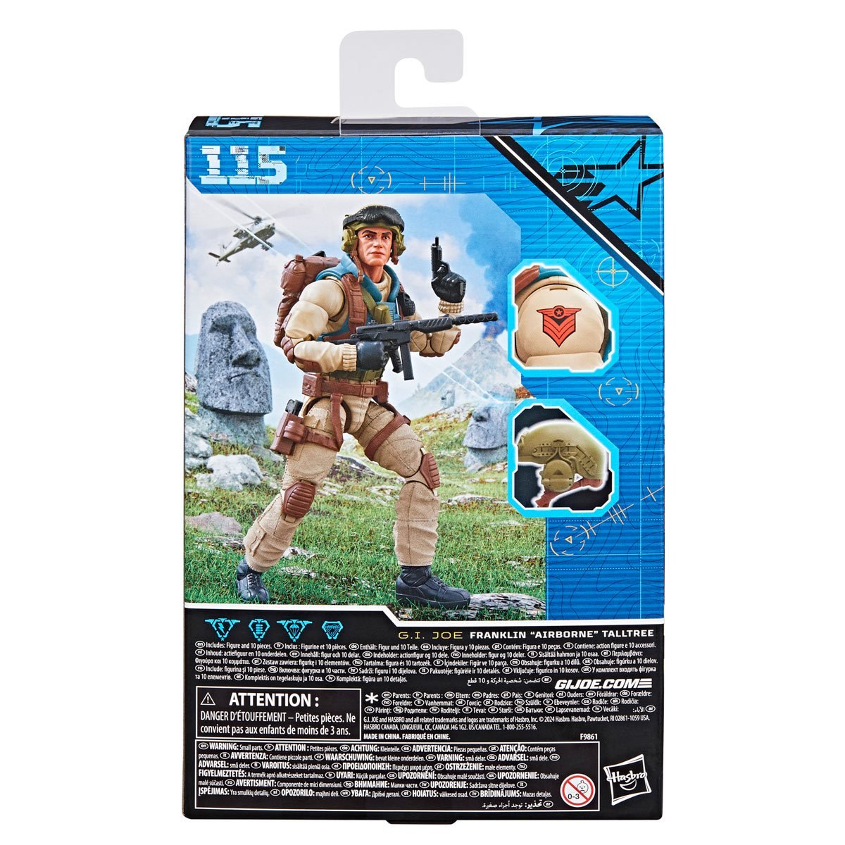 Franklin Airborne Talltree G.I. Joe Classified Series 6 in. Action Figure Pop-O-Loco