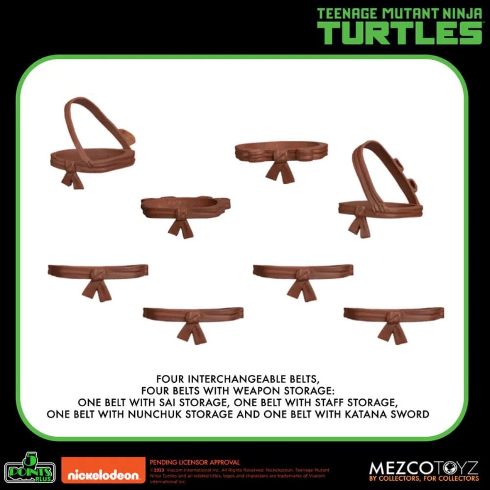 Teenage Mutant Ninja Turtles Mezco 5 Points Deluxe Box Set Pop - O - Loco