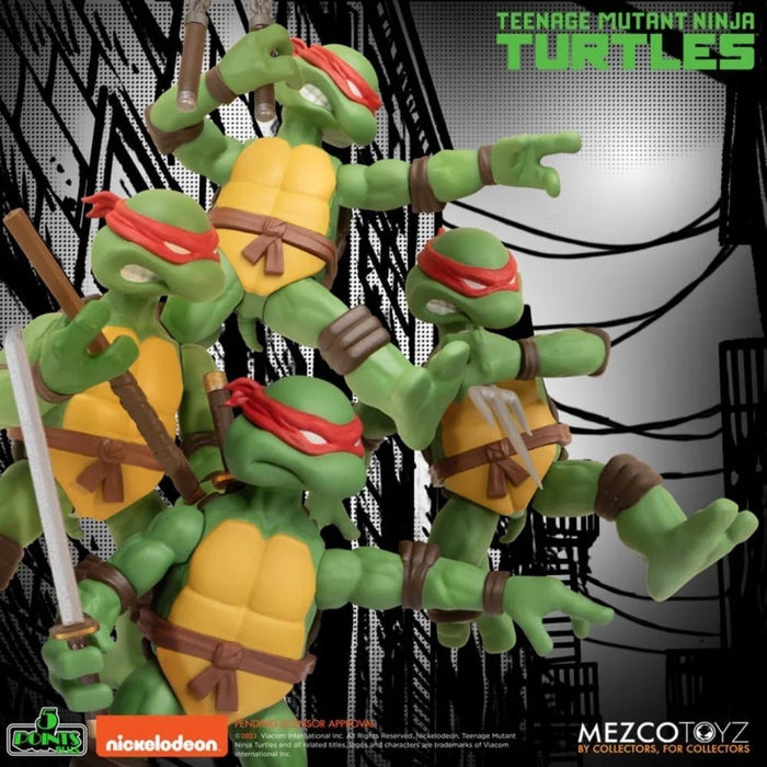 Teenage Mutant Ninja Turtles Mezco 5 Points Deluxe Box Set Pop - O - Loco