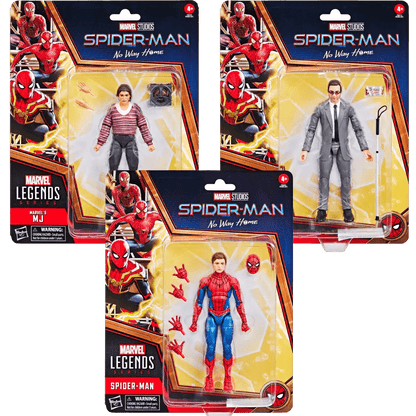 3 Pack Spider-Man Marvel Legends: Spider-Man MCU, MJ, & Matt Murdoch Pop-O-Loco