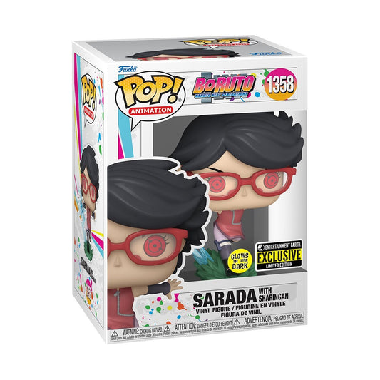 Boruto Sarada with Sharingan Glow-in-the-Dark Funko Pop! #1358 Exclusive Pop-O-Loco