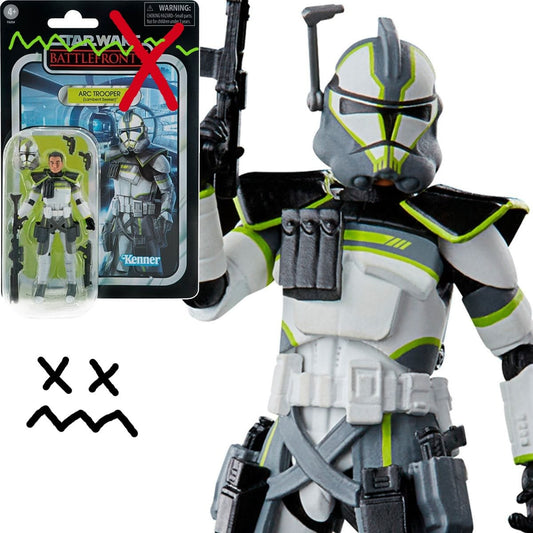 *DAMAGED CARD* Gaming Greats ARC Trooper (Lambent Seeker) 3 3/4-Inch Action Figure Pop-O-Loco