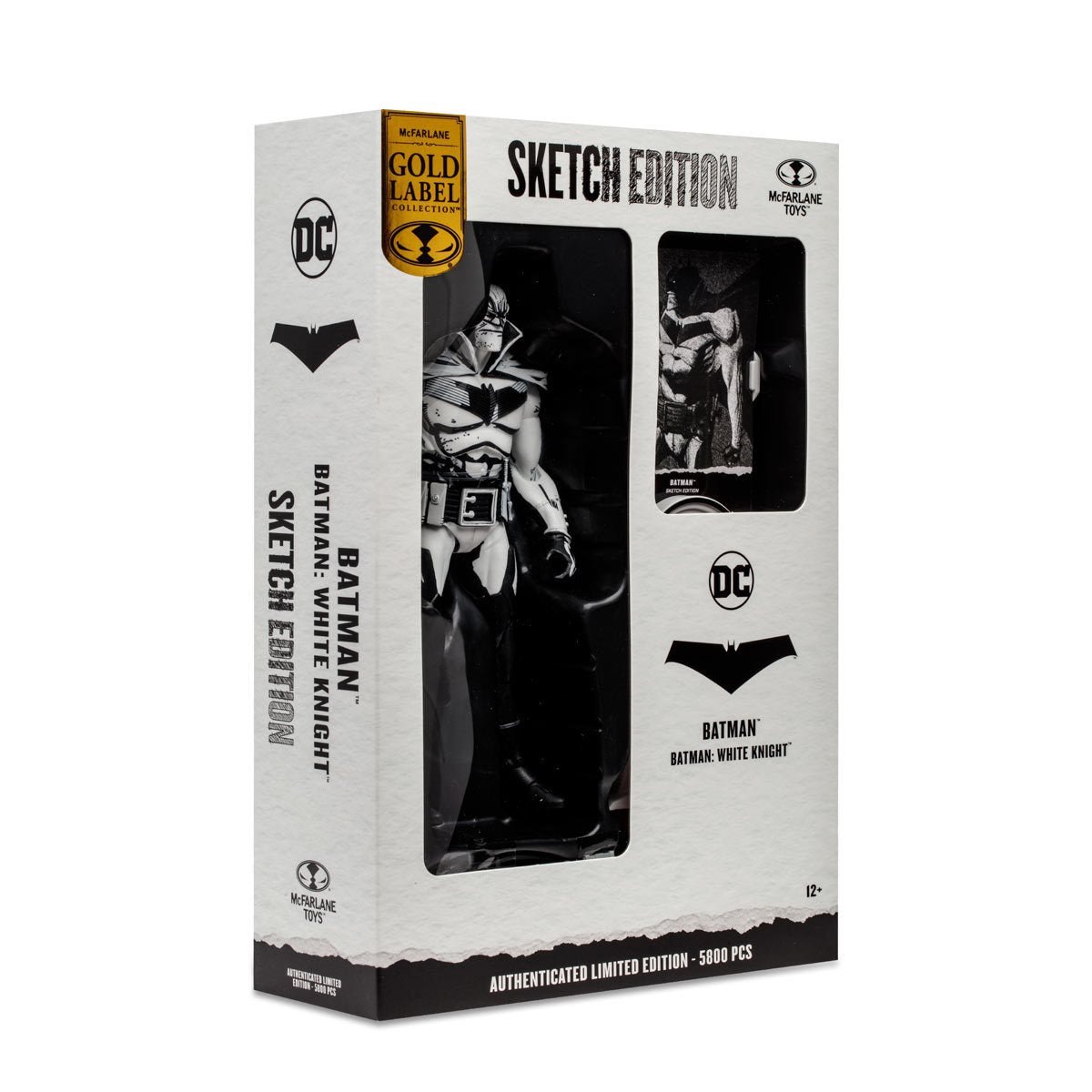 DC Multiverse Batman White Knight Sketch Edition Gold Label 7-Inch Scale Exclusive Action Figure Pop-O-Loco