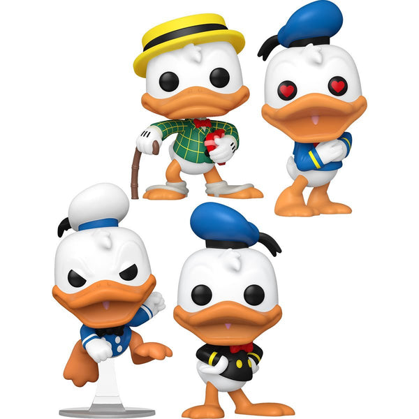 Donald Duck 90th Anniversary Funko Pop! Vinyl Figure 4 Pack Bundle