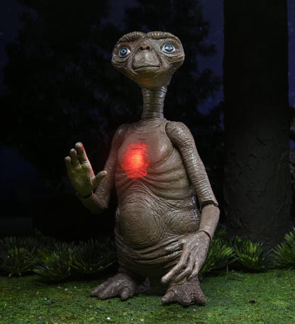 E.T. 40th Anniversary 7" Scale Figures - Ultimate Deluxe E.T. w/ LED Chest & Phone Home Communicator Pop-O-Loco