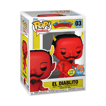 Funko: Games Loteria Diablito Glow POP! Figure #03 - PX Exclusive Pop-O-Loco