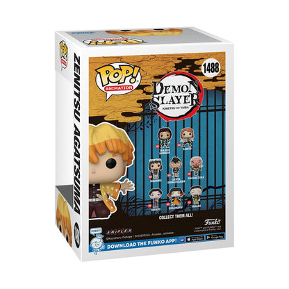 Funko POP! Anime - Zenitsu Protecting Nezuko's Box Exclusive Deman Slayer Figue #1488 Pop-O-Loco