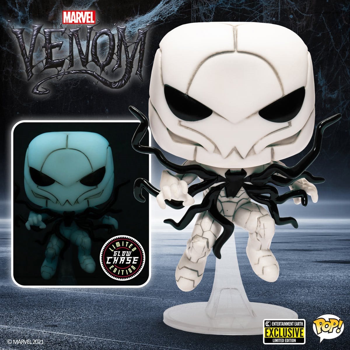 Funko POP Chase Marvel Venom Poison Spider-Man #966 - EE Exclusive - Pop-O-Loco - Funko