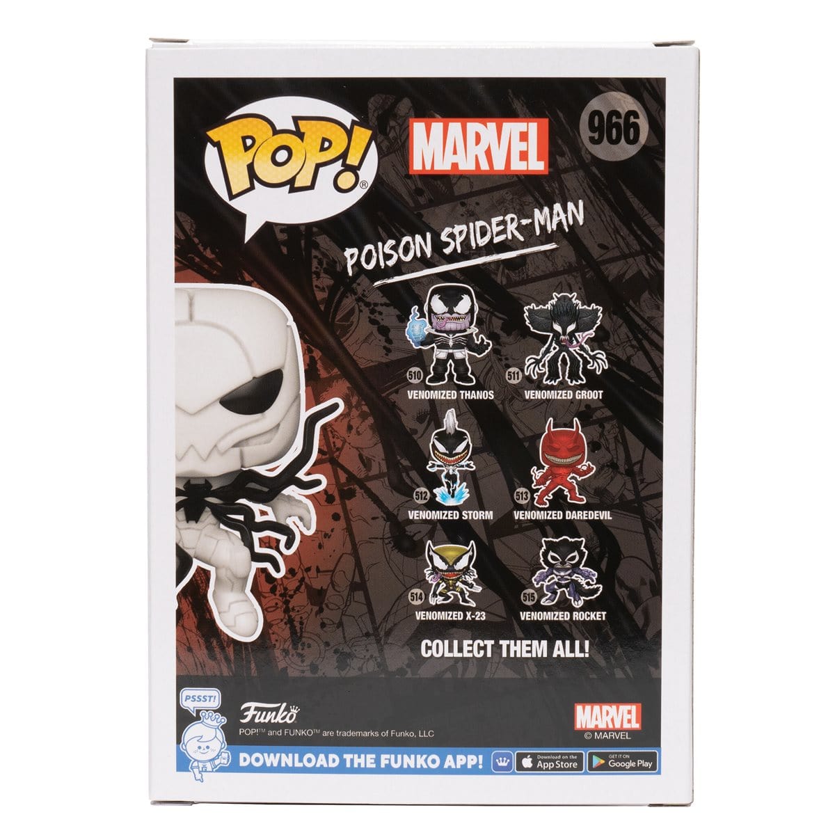 Funko POP Chase Marvel Venom Poison Spider-Man #966 - EE Exclusive - Pop-O-Loco - Funko
