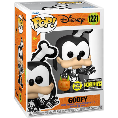 Funko Pop Disney Skeleton Goofy Glow In The Dark #1221 - Exclusive Pop-O-Loco