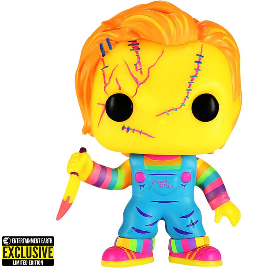 Funko POP! Horror Child's Play Chucky Black Light Vinyl Figure - EE Exclusive Pop-O-Loco