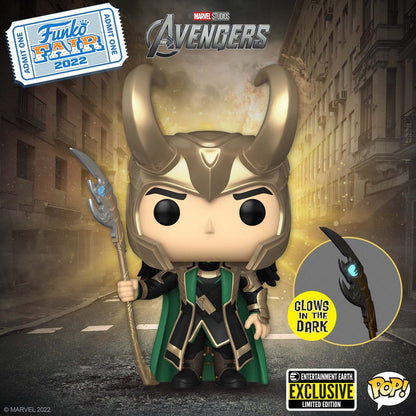 Funko POP! Marvel Loki with Scepter - #985 Glow Exclusive Pop-O-Loco