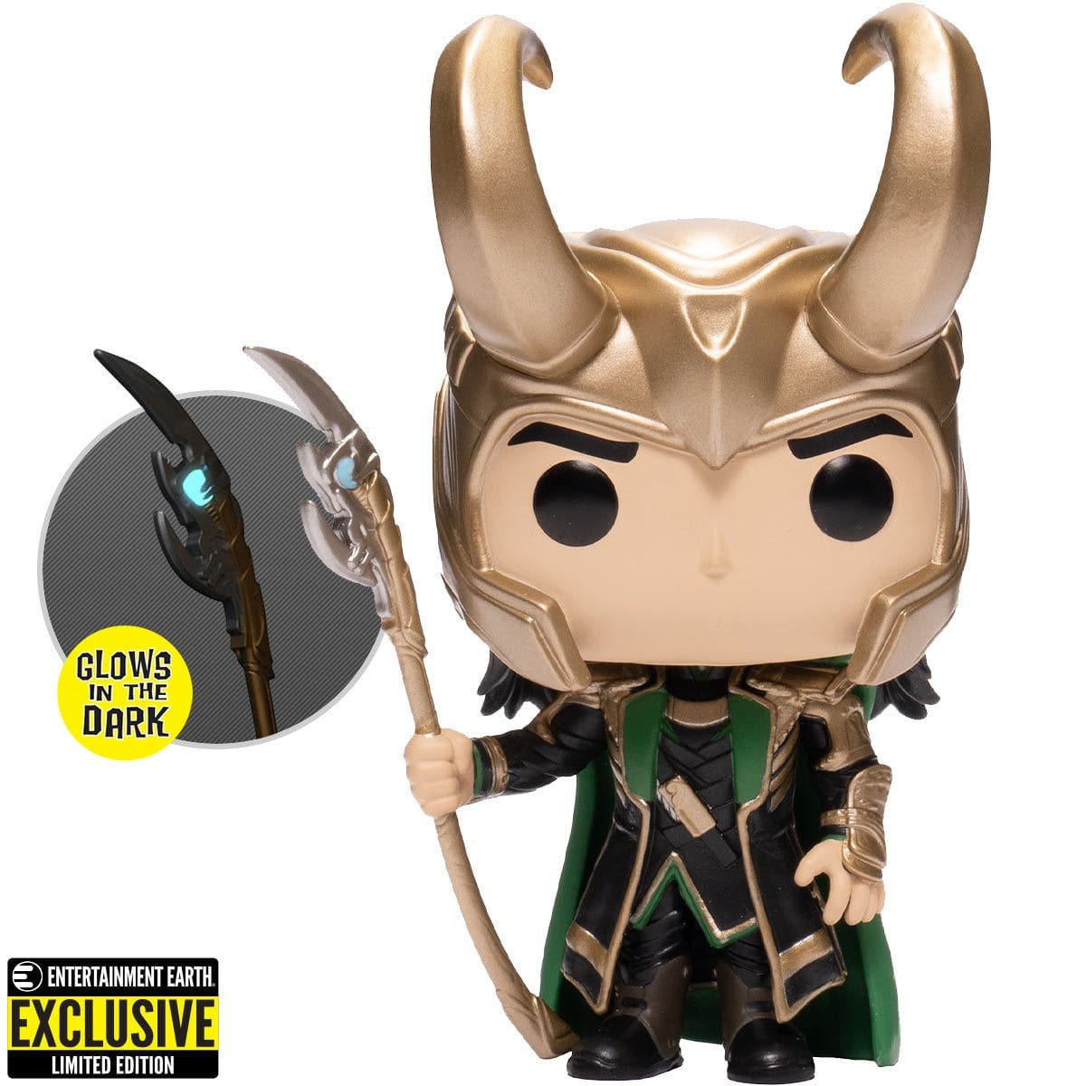 Funko POP! Marvel Loki with Scepter - #985 Glow Exclusive Pop-O-Loco