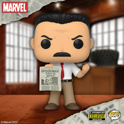 Funko POP Marvel Spider-Man J. Jonah Jameson Vinyl Figure #1057 EE Exclusive Pop-O-Loco