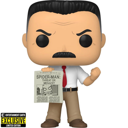 Funko POP Marvel Spider-Man J. Jonah Jameson Vinyl Figure #1057 EE Exclusive Pop-O-Loco