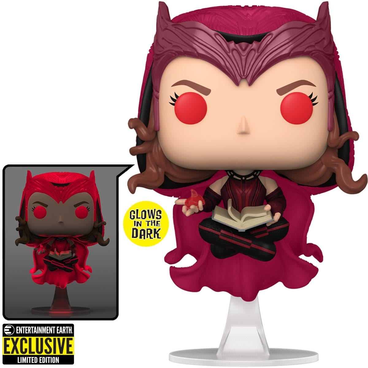 Funko POP! Marvel: Wandavision - Glow Scarlet Witch #823 EE Exclusive Pop-O-Loco