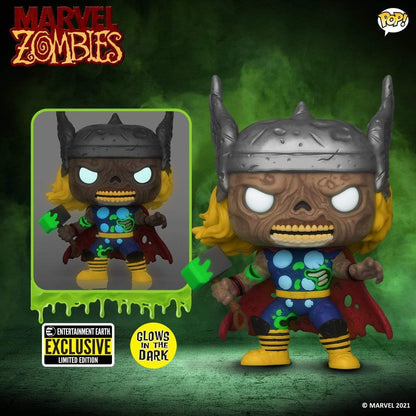 Funko POP Marvel Zombies Thor #787 - Glow Exclusive Pop-O-Loco