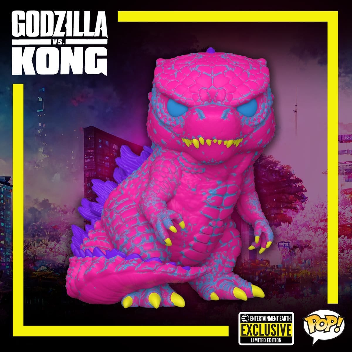 Funko POP! Movies - Godzilla vs. Kong Godzilla Black Light #1348 Exclusive Pop-O-Loco