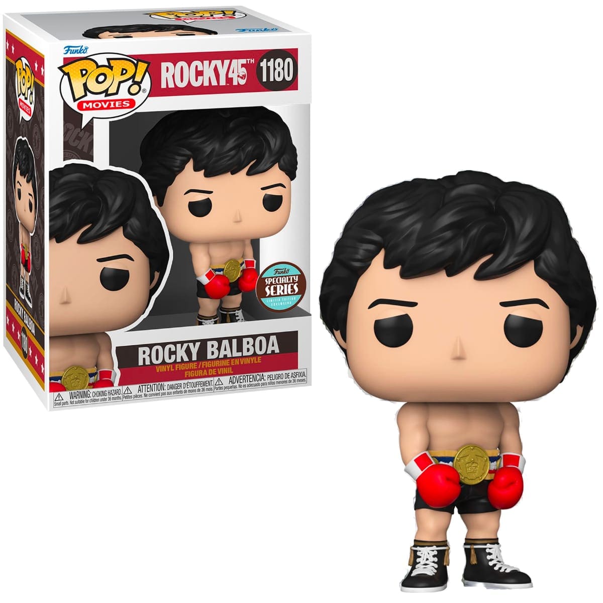 Funko POP Movies: Rocky 45th Anniversary Rocky Balboa #1180 -Specialty Series Exclusive - Pop-O-Loco - Funko