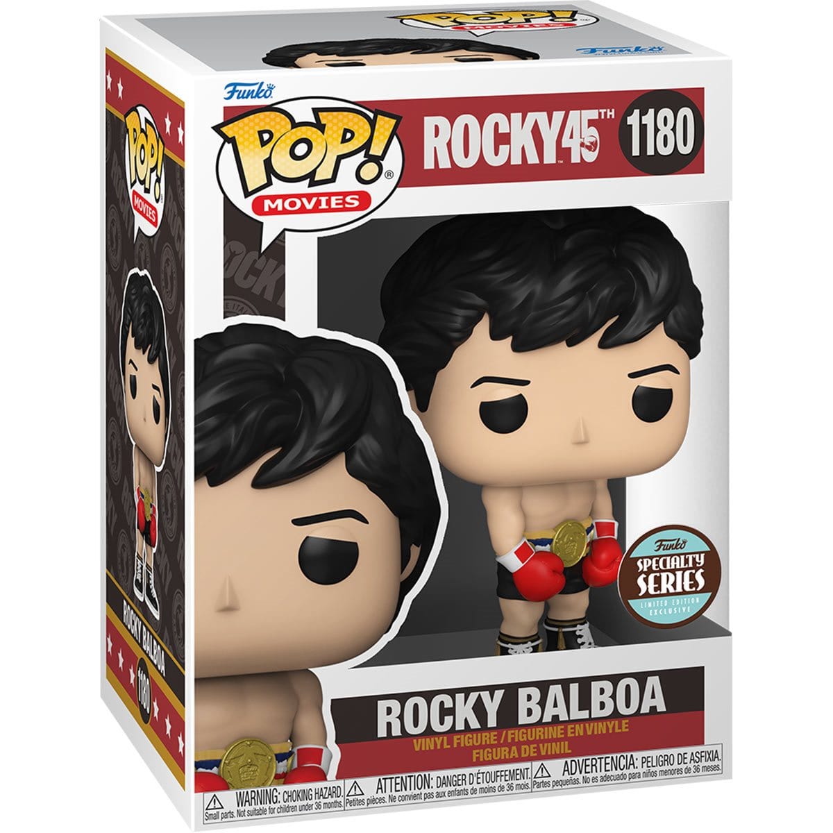 Funko POP Movies: Rocky 45th Anniversary Rocky Balboa #1180 -Specialty Series Exclusive - Pop-O-Loco - Funko