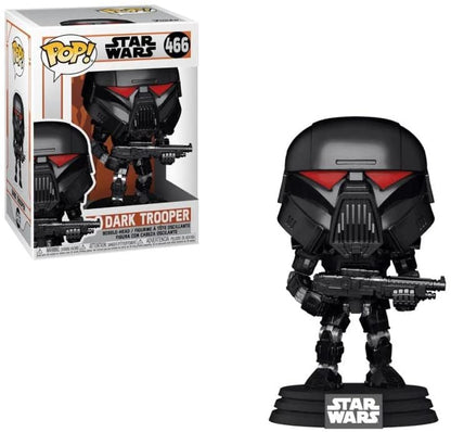 Funko POP Star Wars: The Mandalorian Dark Trooper (Battle) #466 Pop-O-Loco