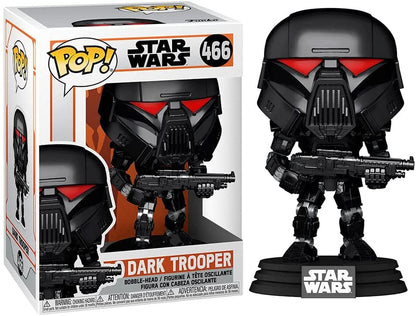 Funko POP Star Wars: The Mandalorian Dark Trooper (Battle) #466 Pop-O-Loco