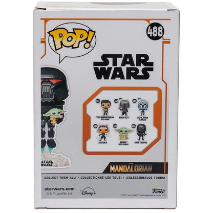 Funko POP Star Wars: The Mandalorian Dark Trooper with Grogu EE Exclusive #488 Pop-O-Loco