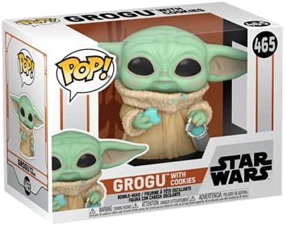 Funko POP Star Wars: The Mandalorian Grogu With Cookie #465 Pop-O-Loco