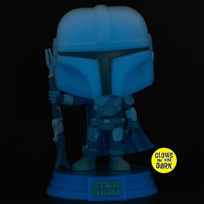 Funko POP! Star Wars: The Mandalorian Hologram Glow-in-the-Dark EE Exclusive #345 Pop-O-Loco