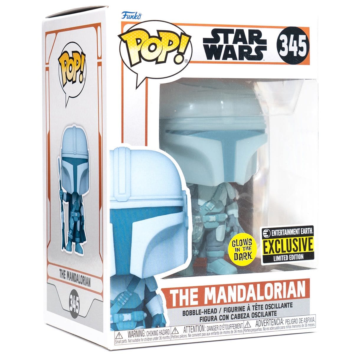 Funko POP! Star Wars: The Mandalorian Hologram Glow-in-the-Dark EE