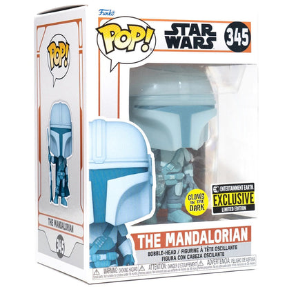 Funko POP! Star Wars: The Mandalorian Hologram Glow-in-the-Dark EE Exclusive #345 Pop-O-Loco