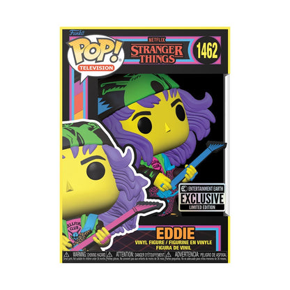 Funko POP! Stranger Things Eddie w/Guitar Black Light Exclusive Pop-O-Loco