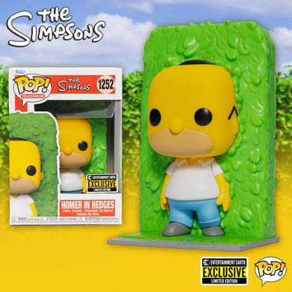 Funko POP! Television Homer in Hedges Pop! Vinyl Figure #1252 - EEExclusive Pop-O-Loco