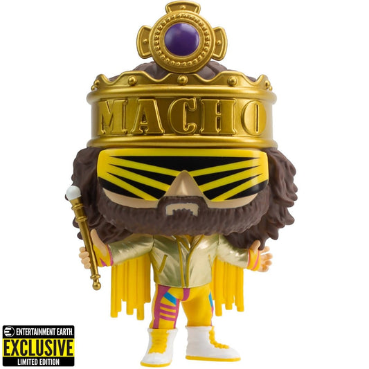 Funko POP! WWE King Macho Man Metallic Vinyl Figure #112 EE Exclusive Pop-O-Loco