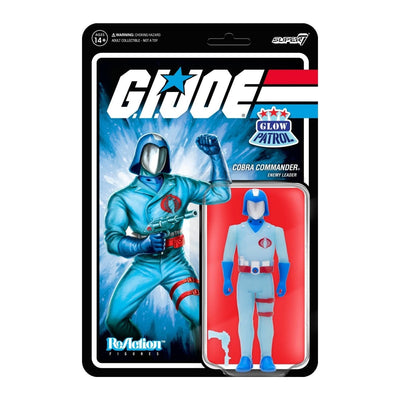 G.I. Joe ReAction Figures Cobra Commander (Glow Patrol) Wave 1b Exclusive - Pop-O-Loco - Super7