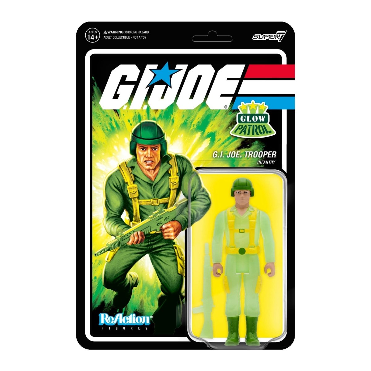 G.I. Joe ReAction Figures Greenshirt (Glow Patrol) Wave 1b Exclusive - Pop-O-Loco - Super7