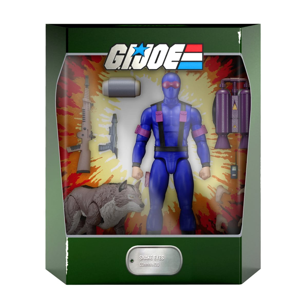 G.I. Joe Ultimates Snake Eyes 7-Inch Action Figure with Timber Pop-O-Loco