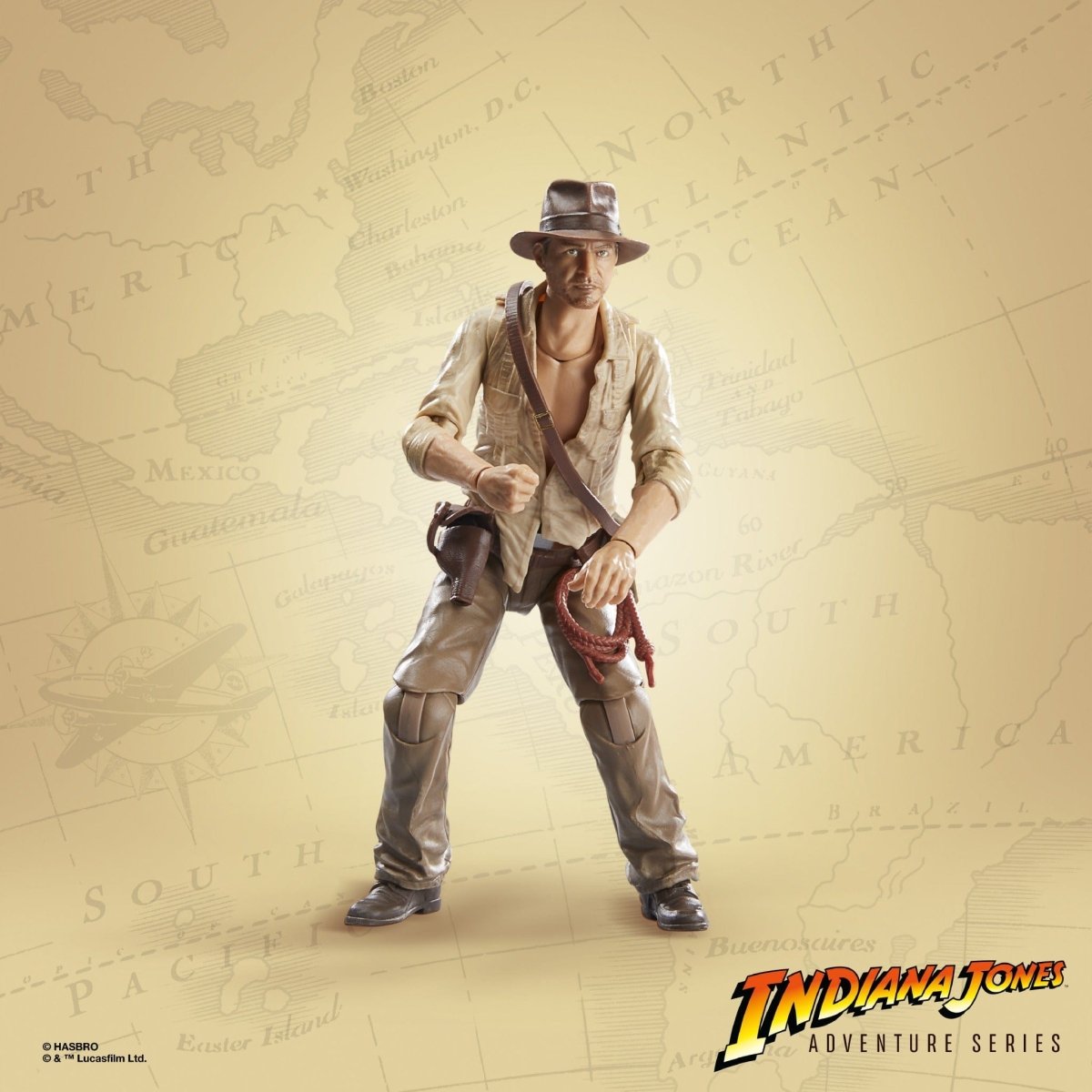 Indiana Jones Adventure Series - Indiana Jones (Cairo) Fan Channel Exclusive 6" Action Figure - Pop-O-Loco - Hasbro Pre-Order
