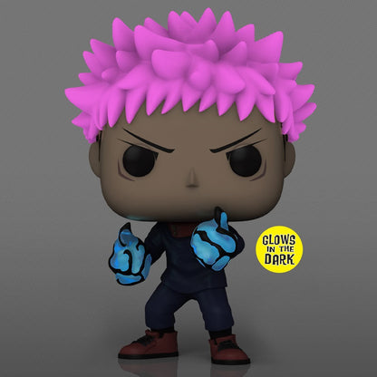 Jujutsu Kaisen Yuji Itadori Divergent Fist Glow-in-the Dark Funko Pop! Vinyl Figure #1376 - AAA Anime Exclusive Pop-O-Loco