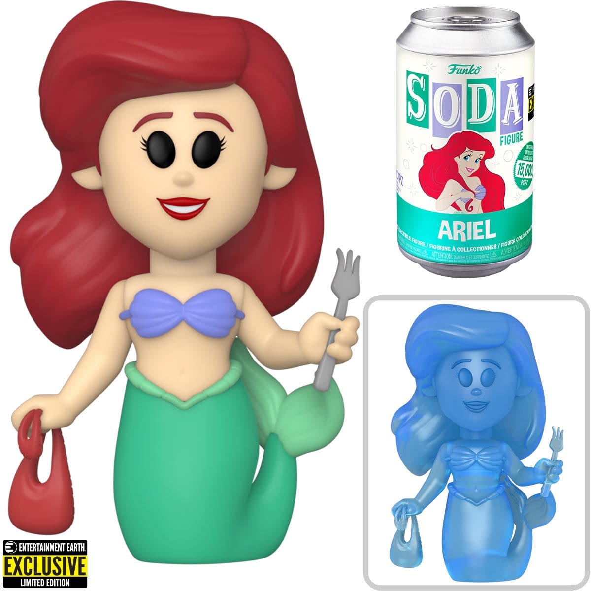Little Mermaid Ariel Vinyl Soda Figure - EE Exclusive Pop-O-Loco