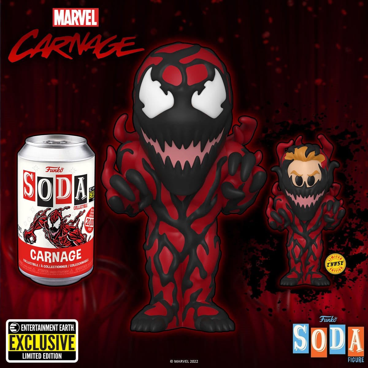 Marvel Carnage Soda Vinyl Figure- EE Exclusive Pop-O-Loco
