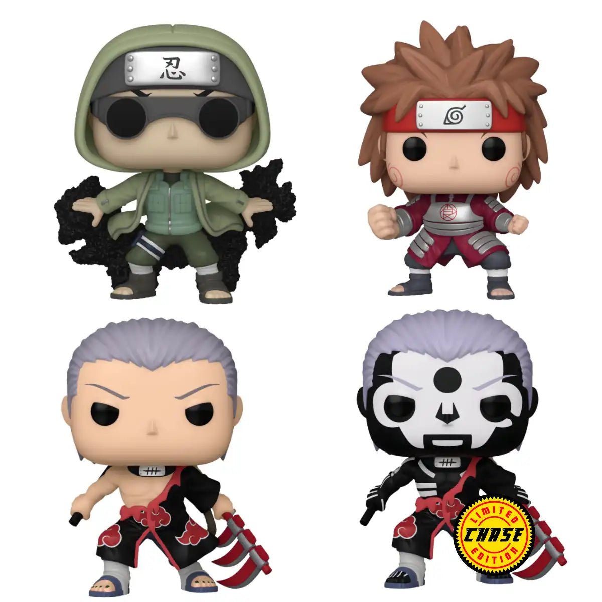 Naruto Wave 12 w Chase - 4 Pack Funko POP Bundle Pop-O-Loco