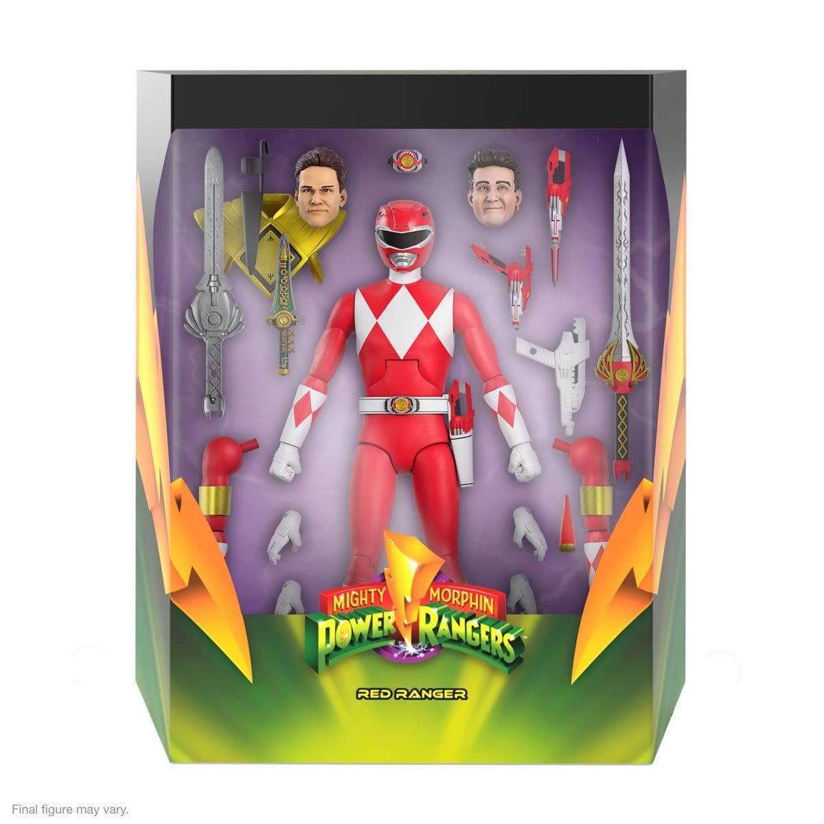 Power Rangers Ultimates Mighty Morphin Red Ranger 7-Inch Action Figure - Pop-O-Loco - Super7 Pre-Order