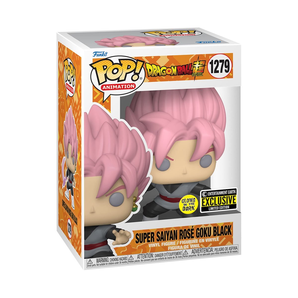 Rose Goku Funko POP! Anime - Dragon Ball Super Saiyan Black Glow-in-the-Dark Exclusive Pop-O-Loco