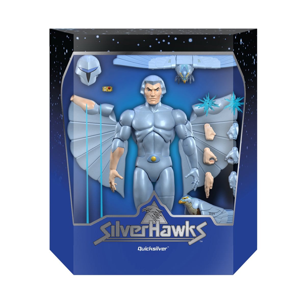 SilverHawks Ultimates Quicksilver 7-Inch Action Figure Pop-O-Loco