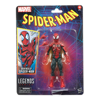 Spider-Man Retro Marvel Legends Ben Reilly Spider-Man 6-Inch Action Figure Pop-O-Loco