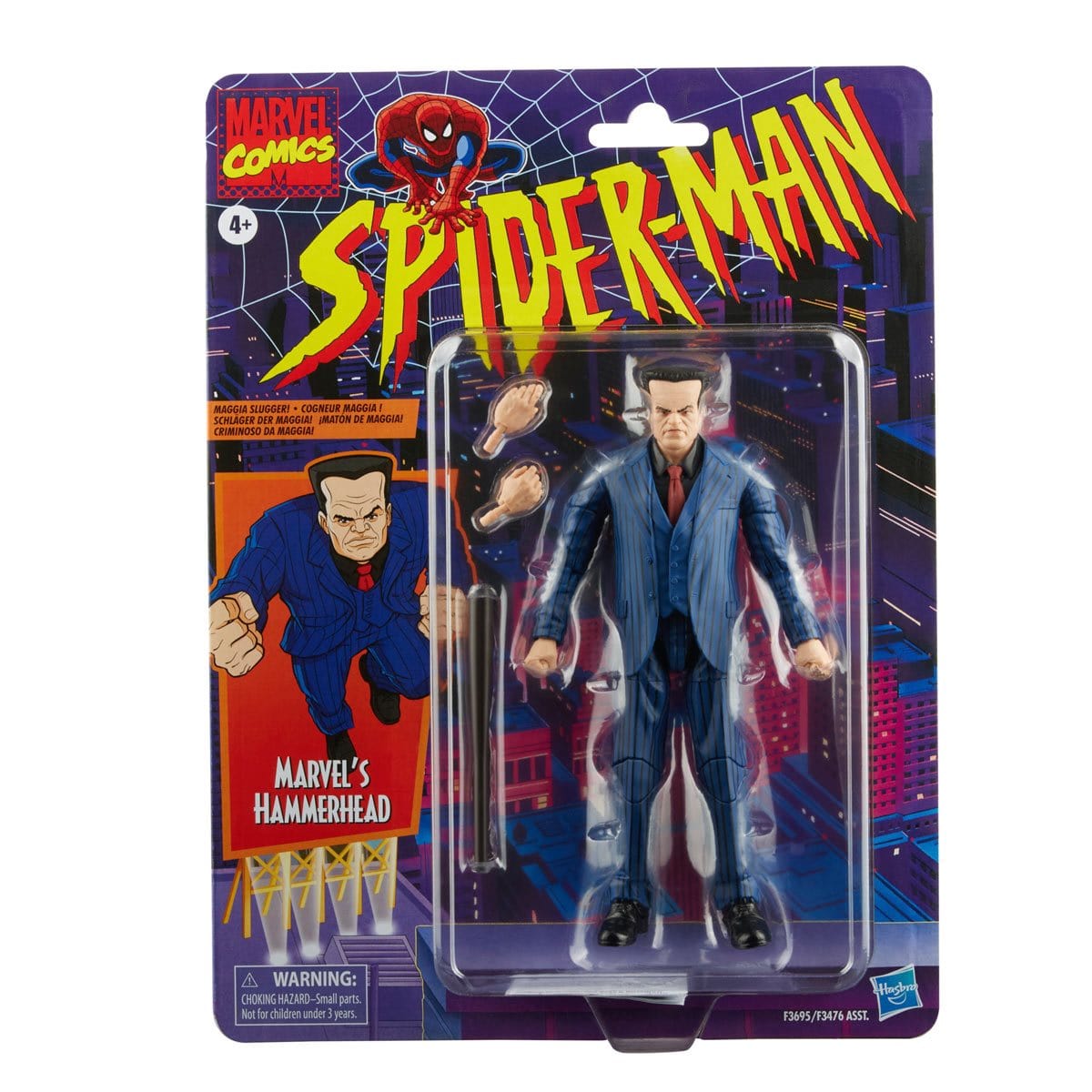 Spider-Man Retro Marvel Legends Hammerhead 6-inch Action Figure Pop-O-Loco