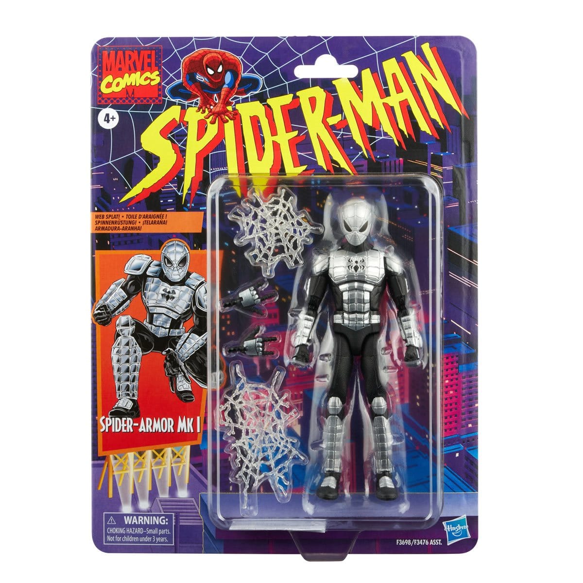 Spider-Man Retro Marvel Legends Legends Spider-Armor MK I 6-inch Action Figure Pop-O-Loco