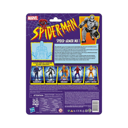 Spider-Man Retro Marvel Legends Legends Spider-Armor MK I 6-inch Action Figure Pop-O-Loco